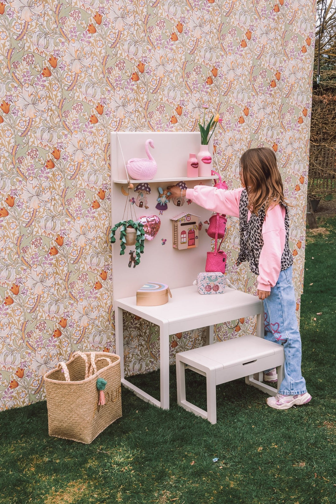 Bloempot Zwaan - Roze - Large - Rice - CloverLiving.com