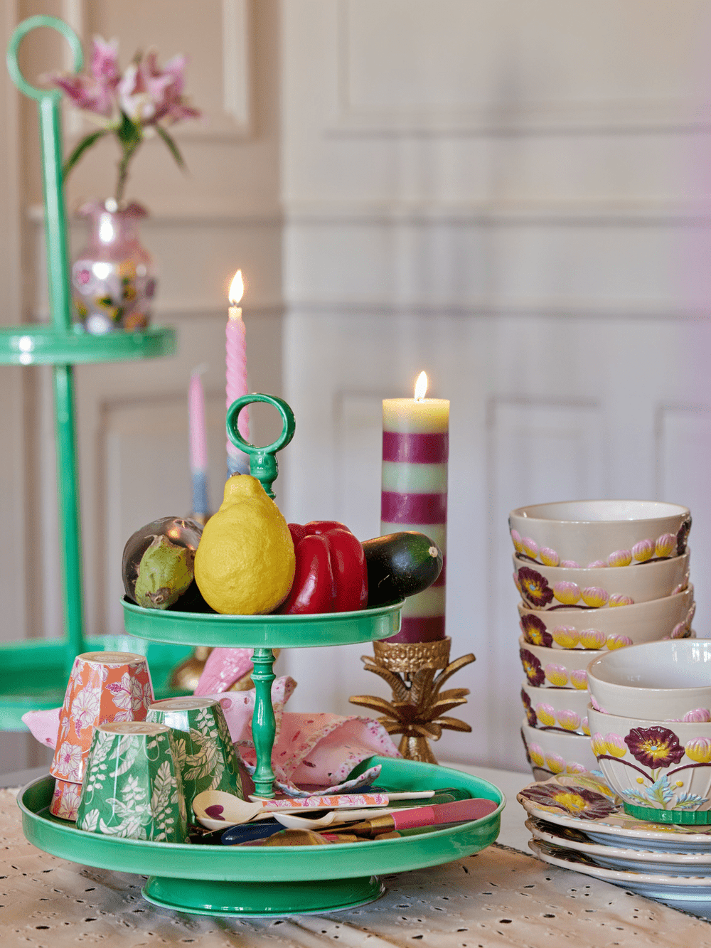 Étagère Metaal - Groen - Large - Rice - CloverLiving.com