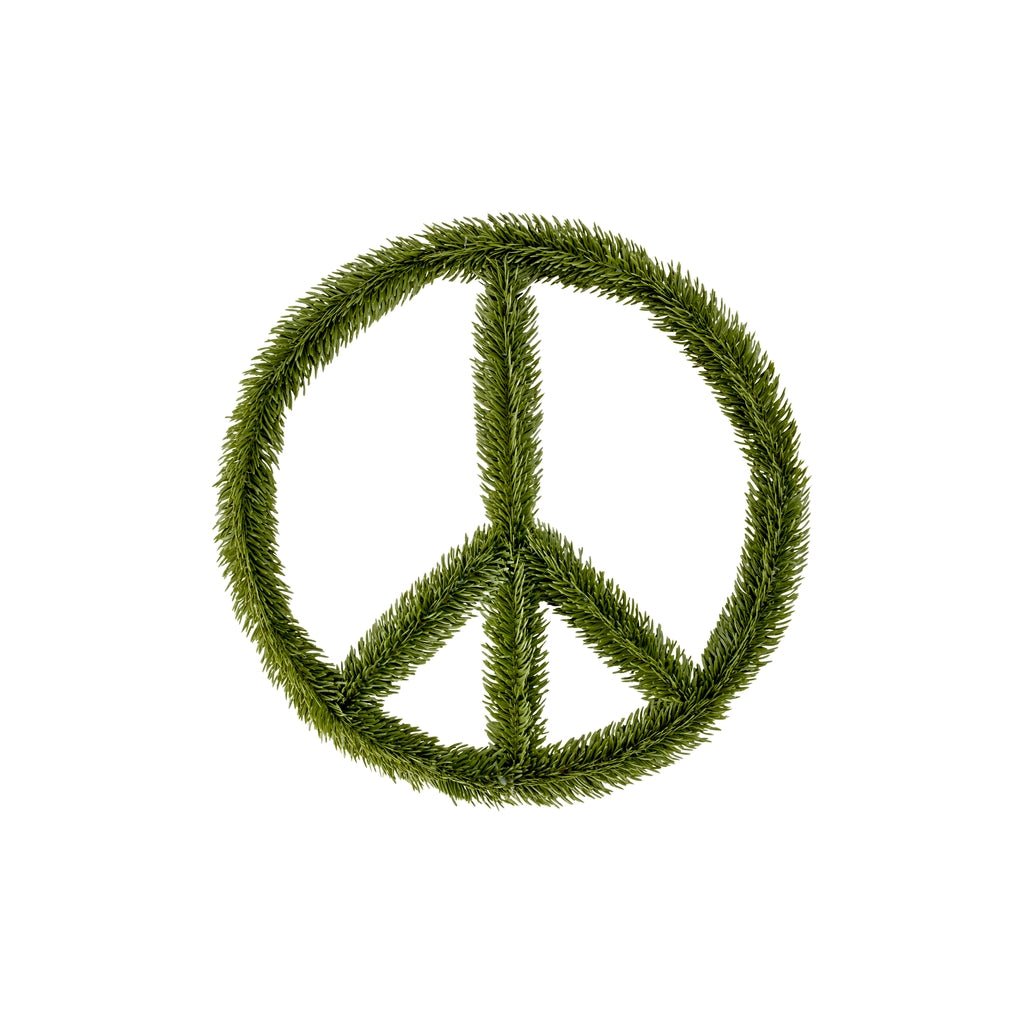 Kerstversiering Peace - Groen - Rice - CloverLiving.com