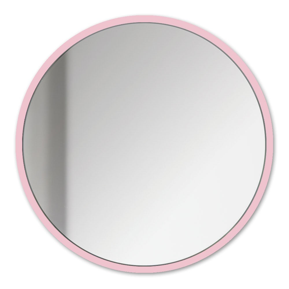 Magnetische spiegel - roze - Ø16 cm