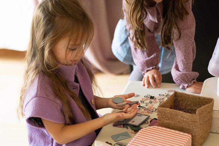 Opbergmand Hart - Fuchsia - Small - Set van 2 - Rice - CloverLiving.com