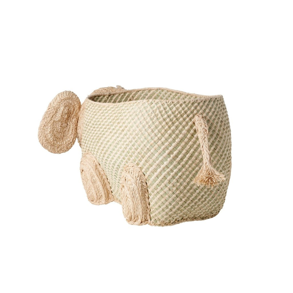 Opbergmand Olifant - Zeegras - Large - Rice - CloverLiving.com