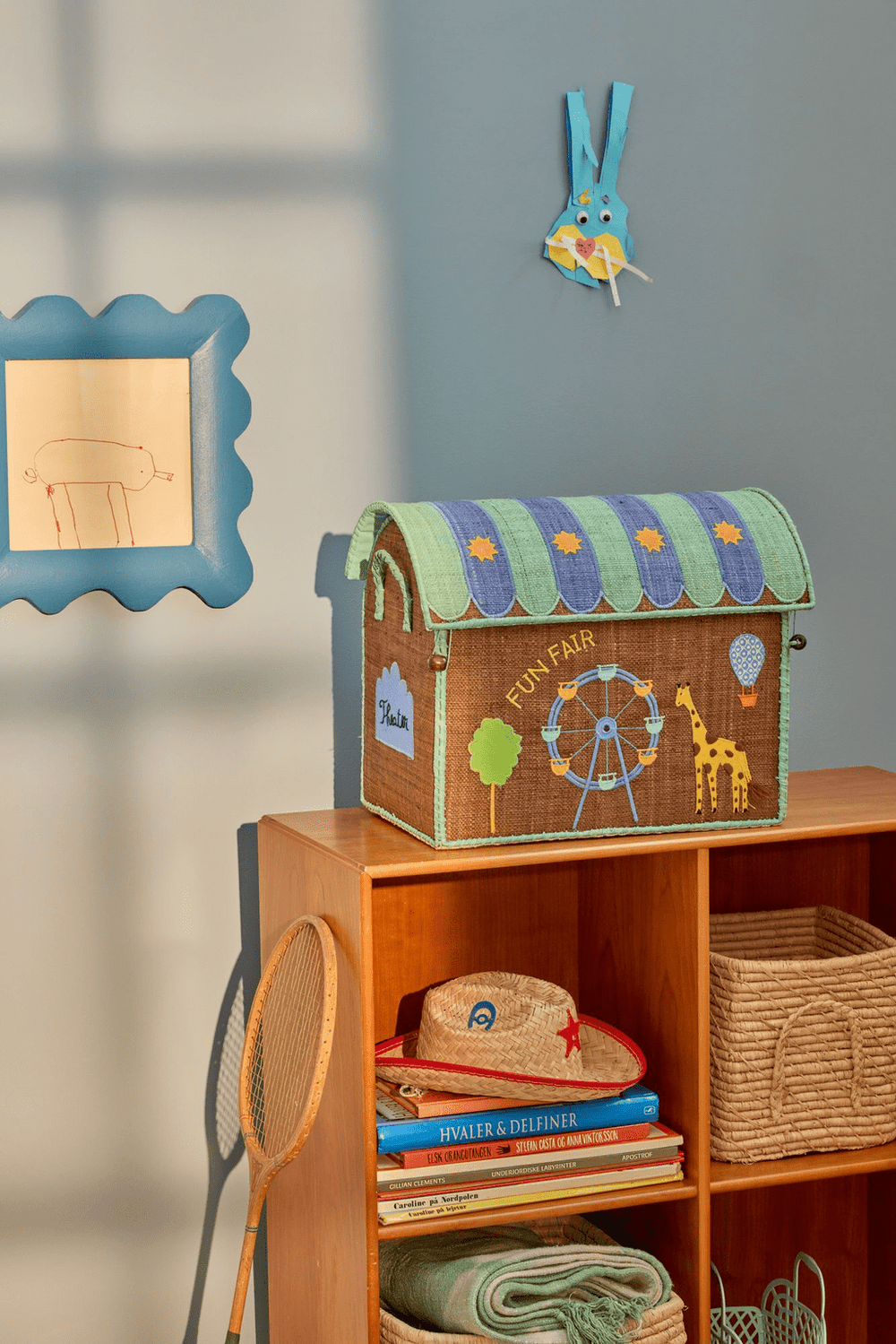 Opbergmand - Thema Fun Fair - Tea - Small - Rice - CloverLiving.com