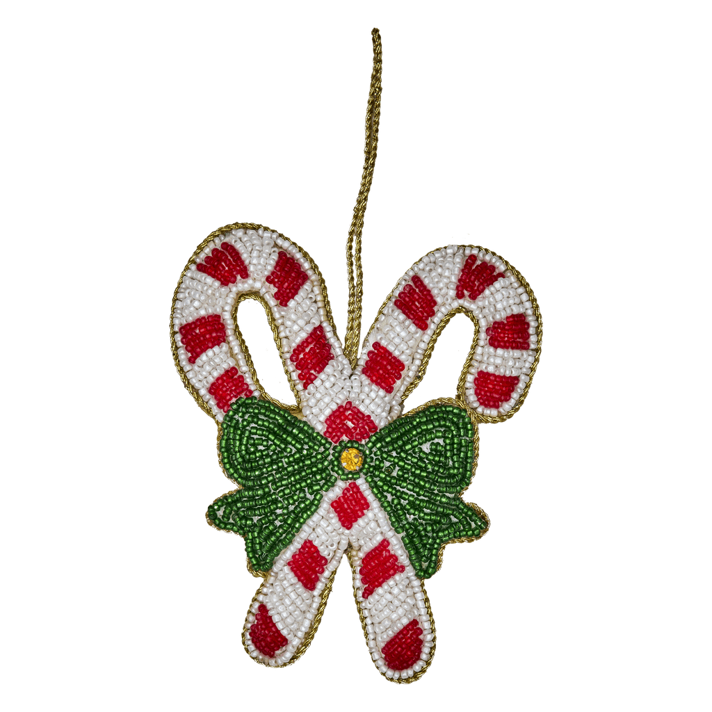 Zuurstok Kraal Kerstversiering - Rice - CloverLiving.com