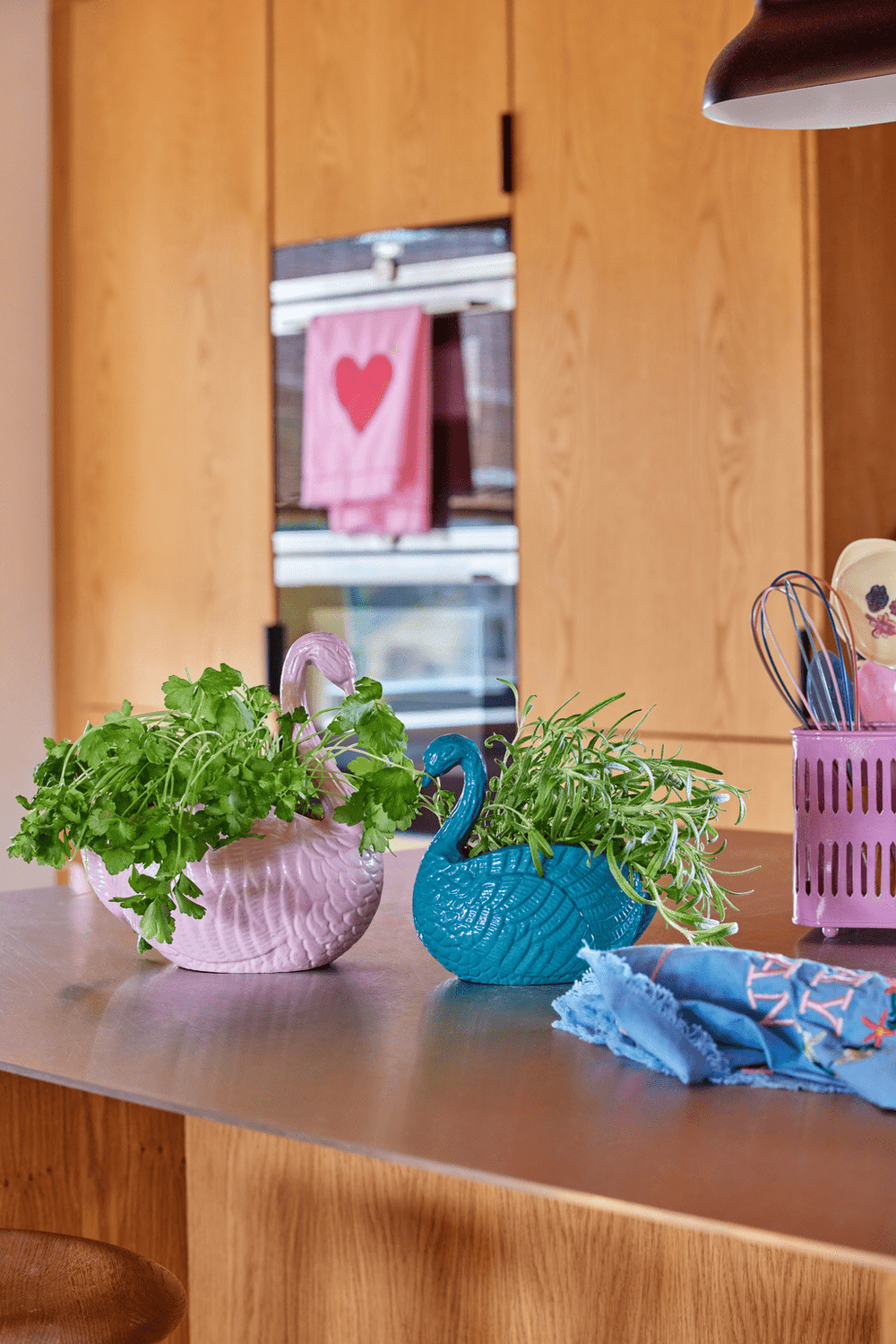 Blumentopf Schwan - Grün - Klein - Rice - CloverLiving.COM