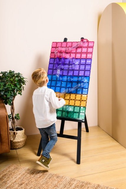 Pastellfarbene magnetische Kugelbahn - 100 Teile - Coblo - CloverLiving.COM