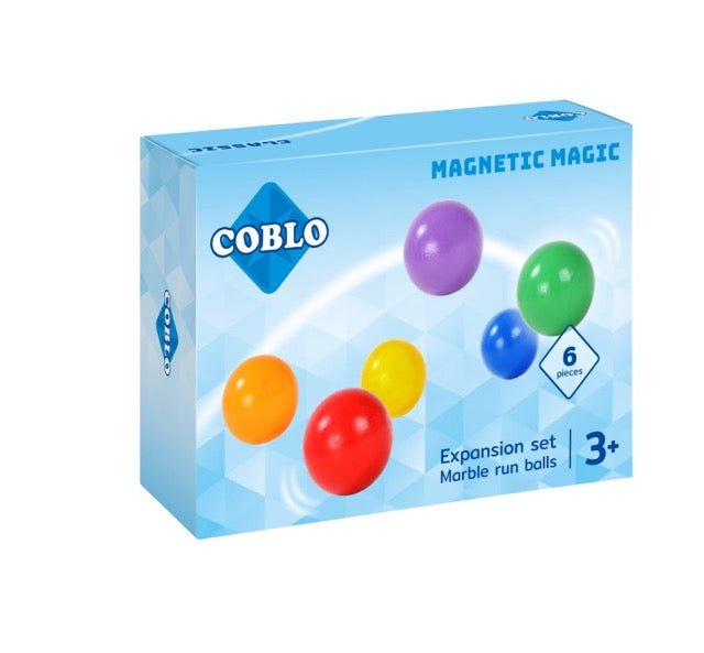 Classic Marble Run Marbles – 6 pieces - Coblo - CloverLiving.com