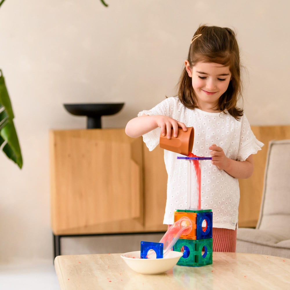 Classic Magnetic Marble Run – 100 parts - Coblo - CloverLiving.com