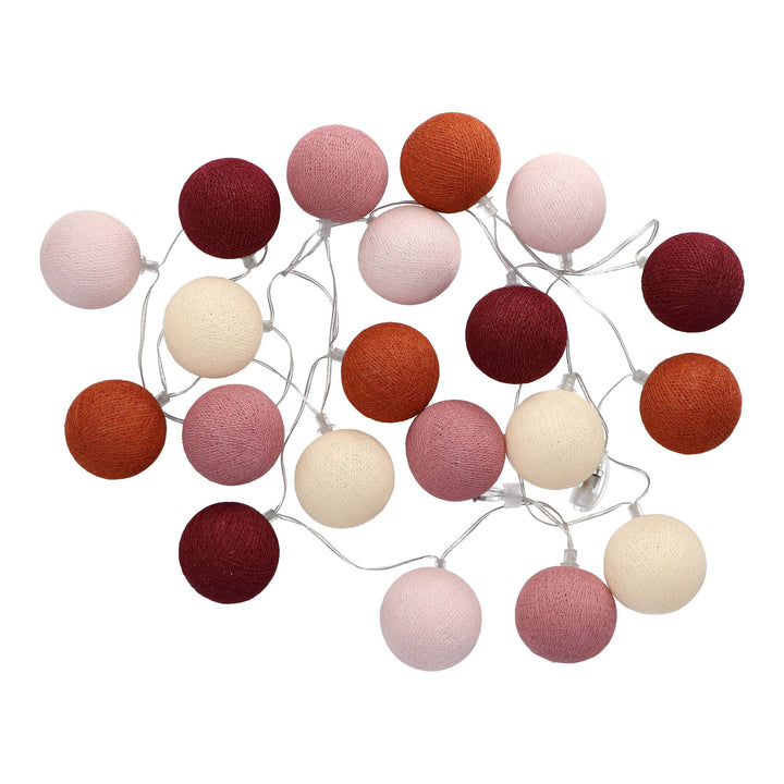 Cotton Balls Light String Fairy - Clover Living - CloverLiving.com