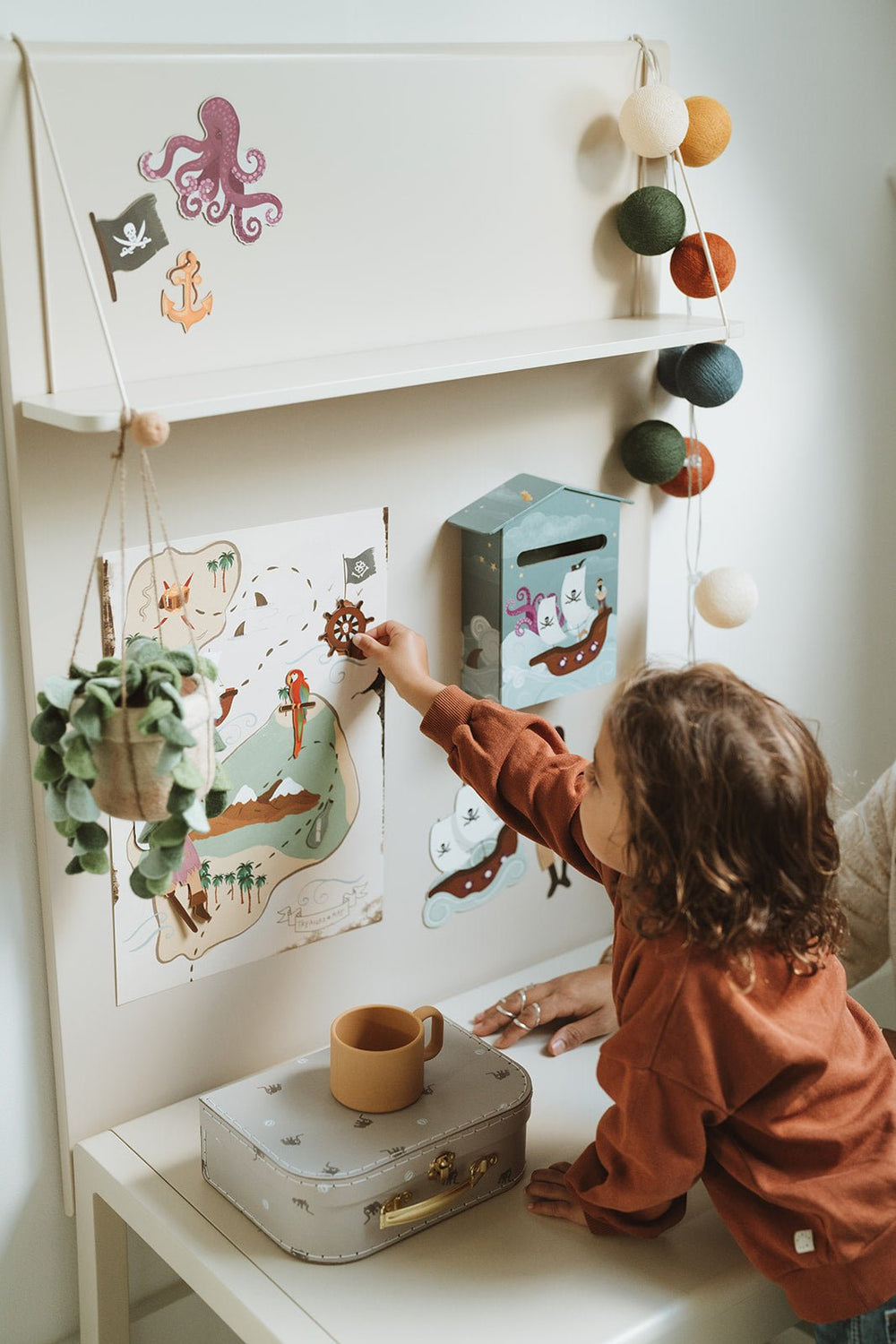 Cotton Balls Light String Pirate - Clover Living - CloverLiving.com