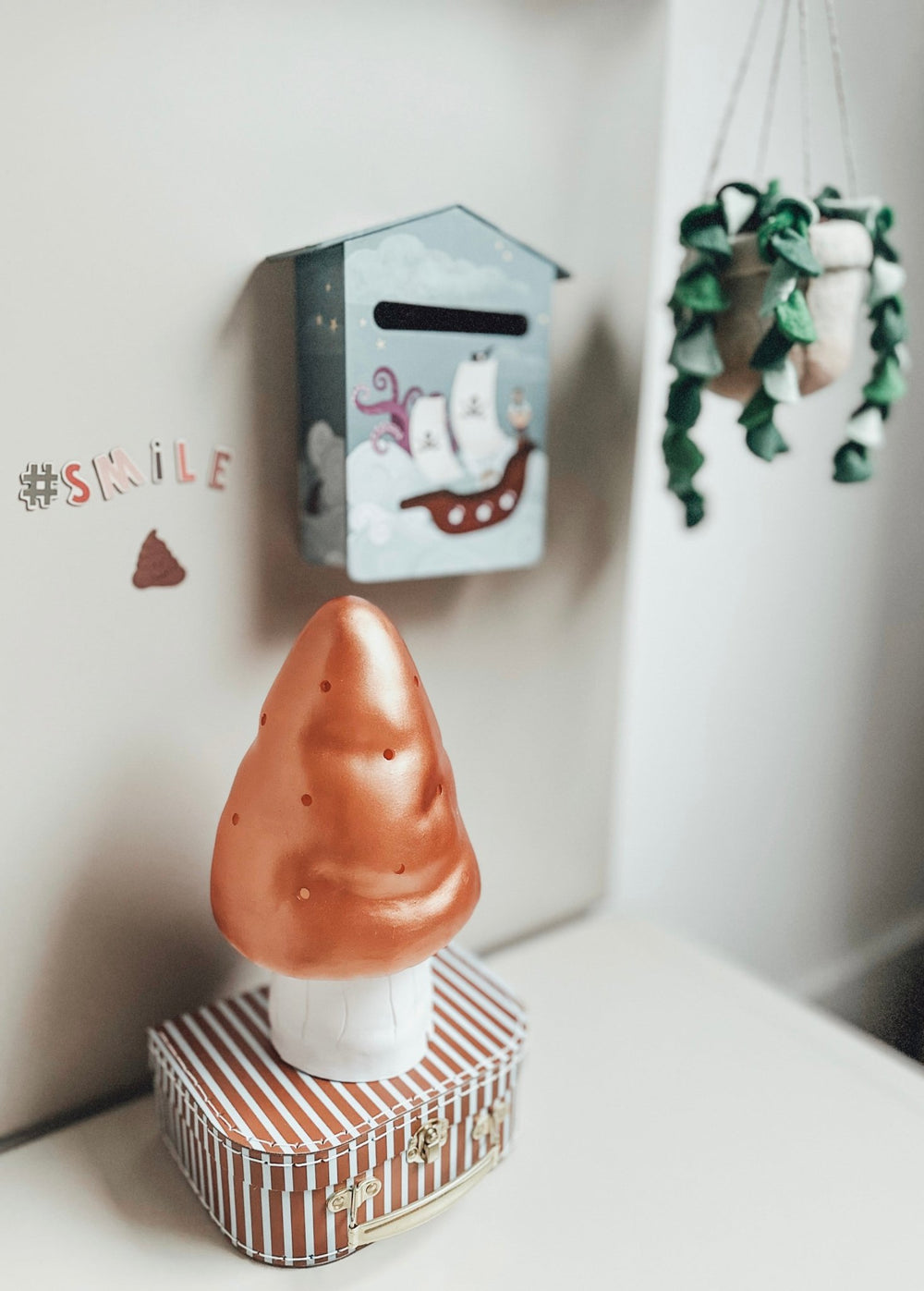 Lamp Children's Room Mushroom - Copper - Heico - CloverLiving.com