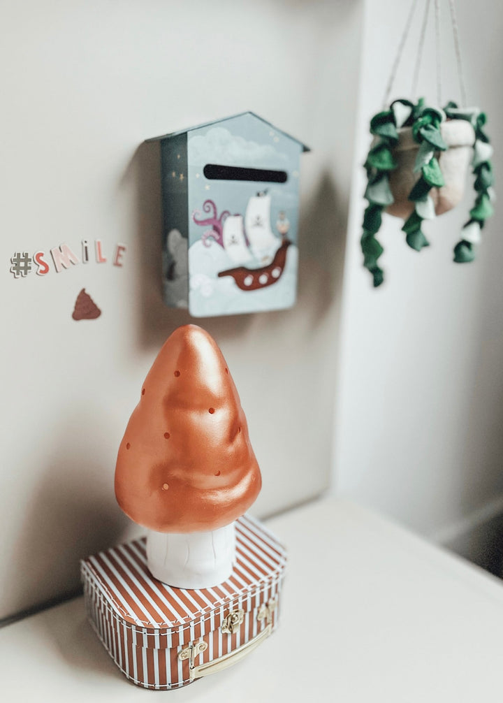 Lamp Children's Room Mushroom - Copper - Heico - CloverLiving.com