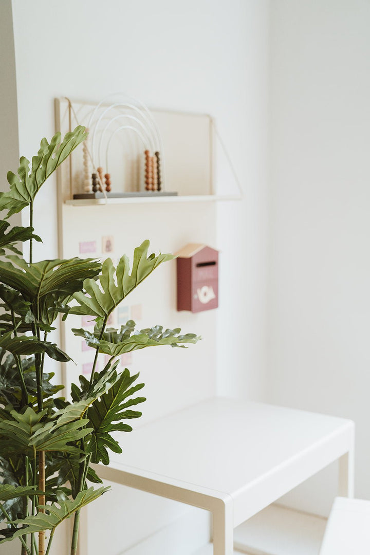 Magnetic board with shelf Alfie Almond - Clover Living - CloverLiving.com