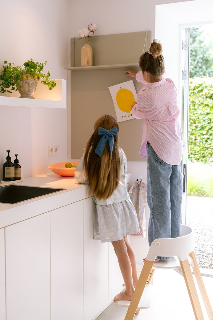 Magnetic board with shelf Olly Olive - Clover Living - CloverLiving.com