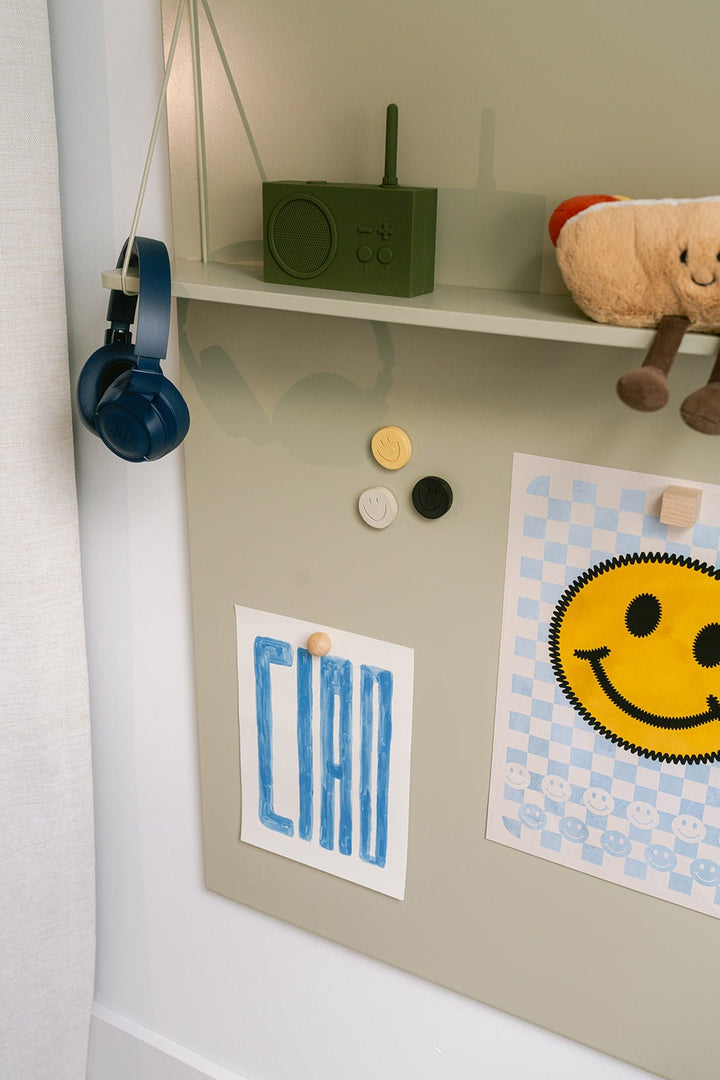 Magnetic board with shelf Olly Olive - Clover Living - CloverLiving.com