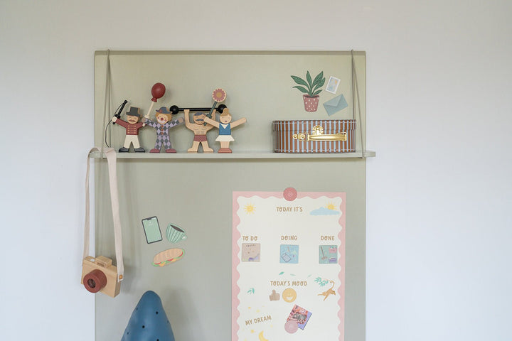 Magnetic board with shelf Olly Olive - Clover Living - CloverLiving.com