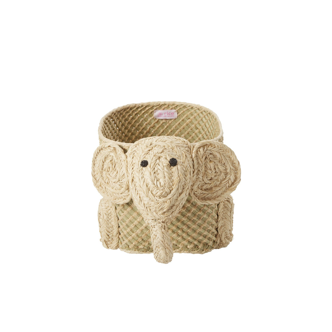 Storage Basket Elephant - Seagrass - Small - Rice - CloverLiving.com