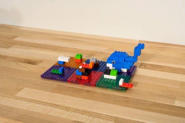 Pastel Brick Magnetic Building Blocks – 12 pieces - Coblo - CloverLiving.com