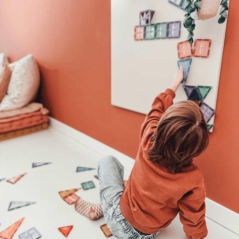 Pastel Magnetic Building Blocks – 35 pieces - Coblo - CloverLiving.com