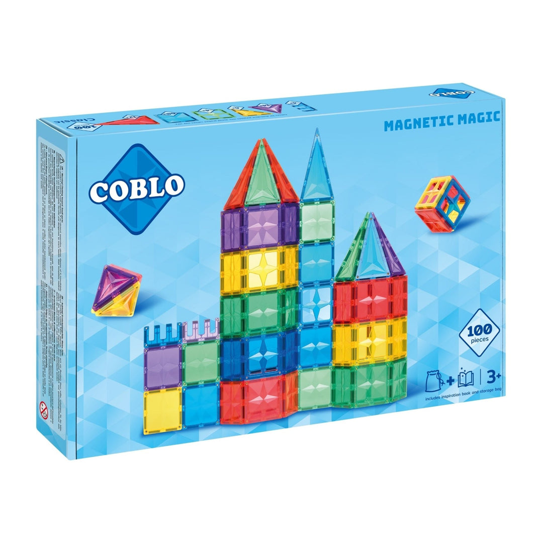 Blocs de construction magnétiques classiques - 100 pièces - Coblo - CloverLiving.Com