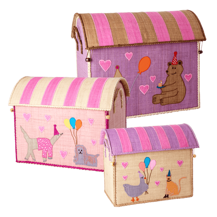 Panier de rangement - Thème Party Animal - Naturel - Petit - Rice - CloverLiving.Com