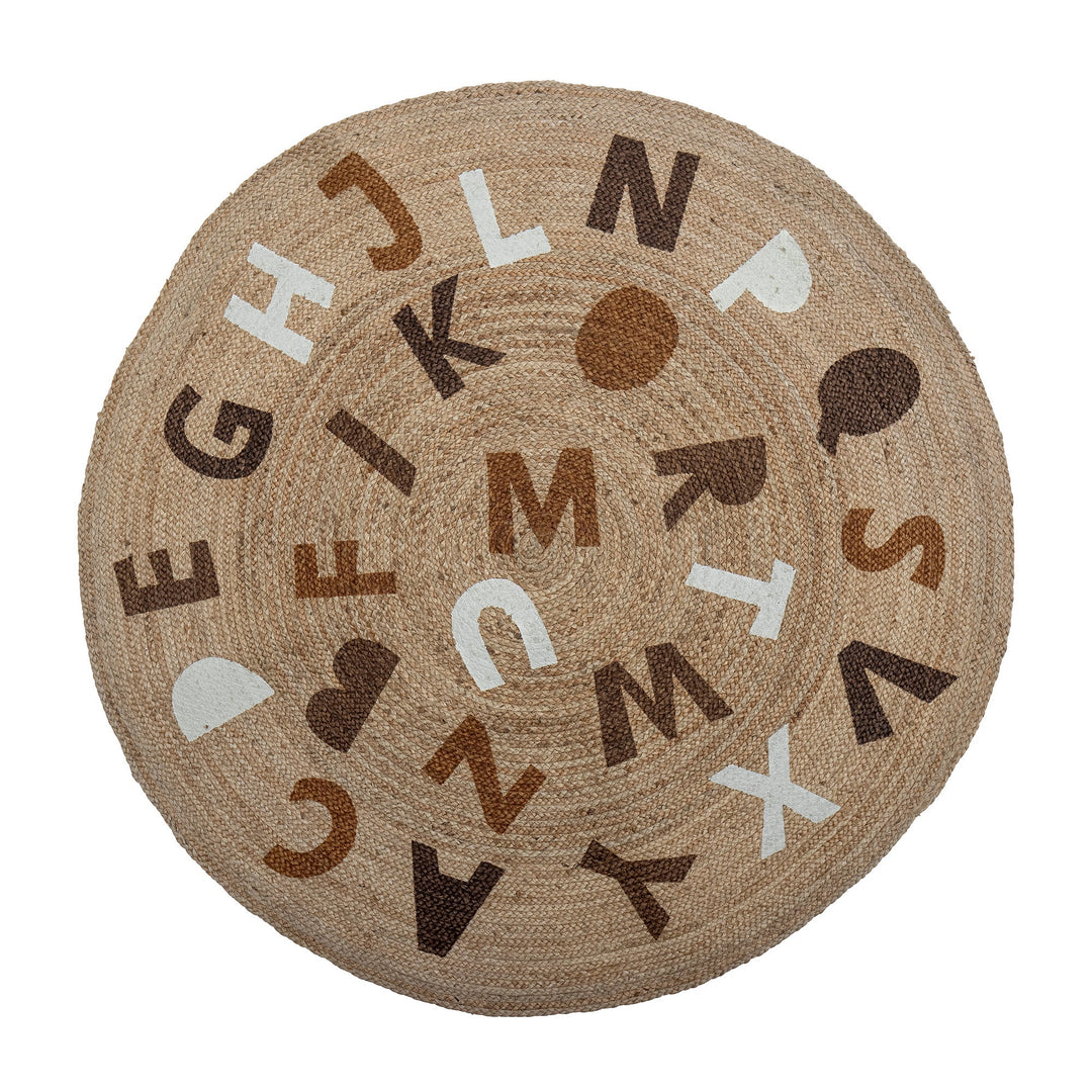 Tapis Rond Dinne - Jute - Ø 130 cm - Bloomingville - CloverLiving.Com