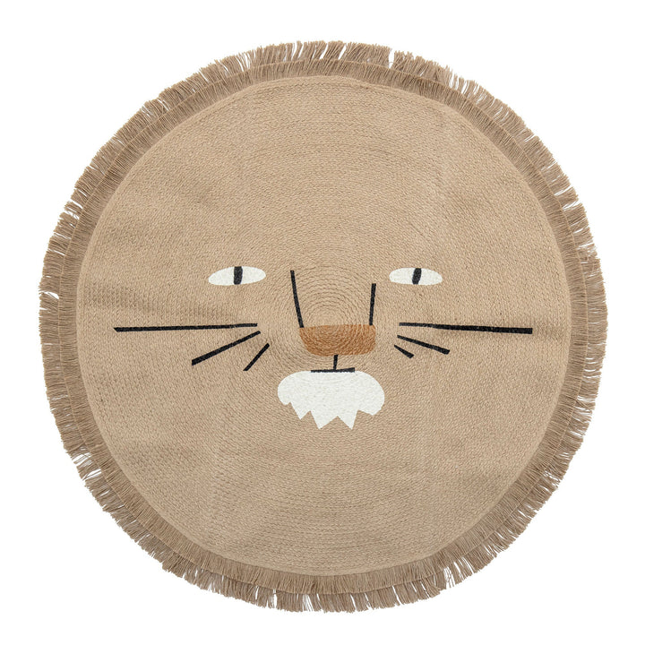 Tapis Rond Harrison – Jute – Ø 100 cm - Bloomingville - CloverLiving.Com