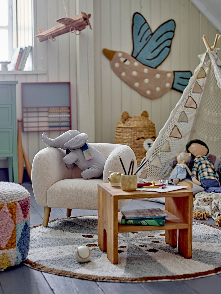 Tapis de chambre d’enfant Blue Jay Bird - 70 x 84 cm - Bloomingville - CloverLiving.Com