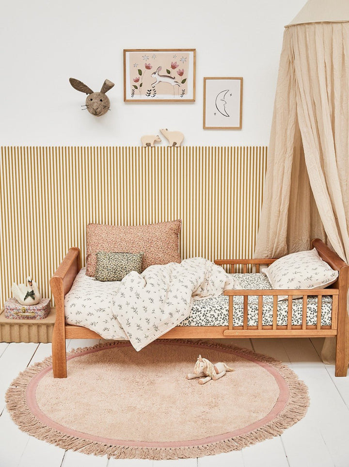 Tapis de chambre d’enfant Cakey - Rose - Ø130 cm - Tapis Petit - CloverLiving.Com