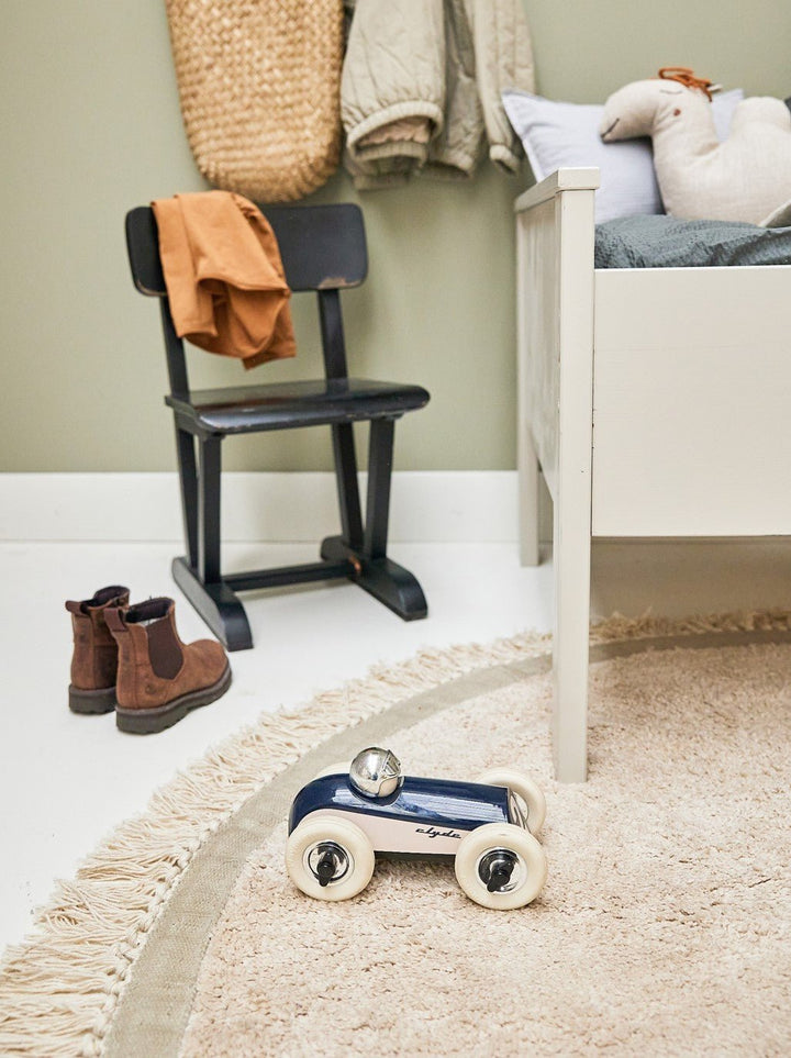 Tapis de chambre d’enfant Elephant - Gris - Ø130 cm - Tapis Petit - CloverLiving.Com