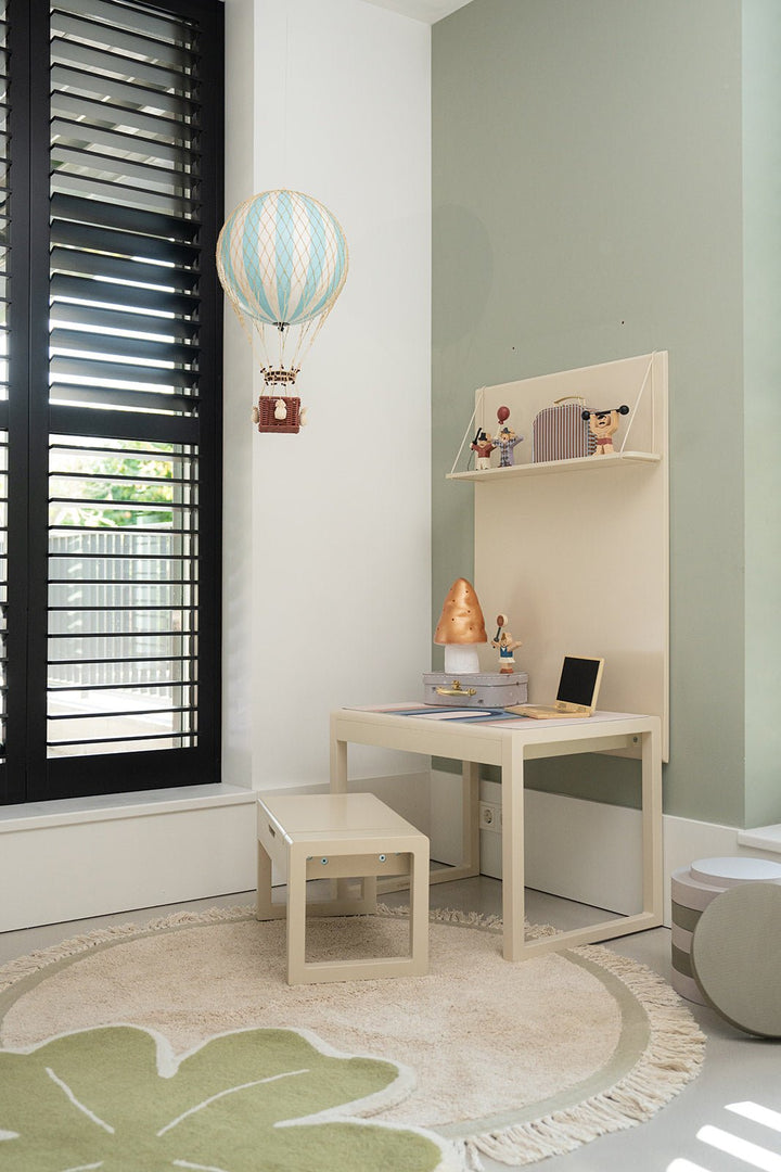 Tapis de chambre d’enfant Elephant - Gris - Ø130 cm - Tapis Petit - CloverLiving.Com