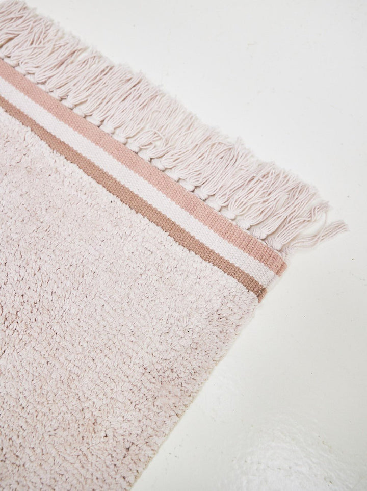 Tapis de chambre d’enfant rose poudré - Tapis Petit - CloverLiving.Com