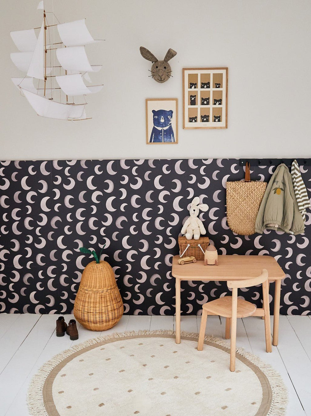 Tapis de chambre d’enfant Puck Dots - Tapis Petit - CloverLiving.Com