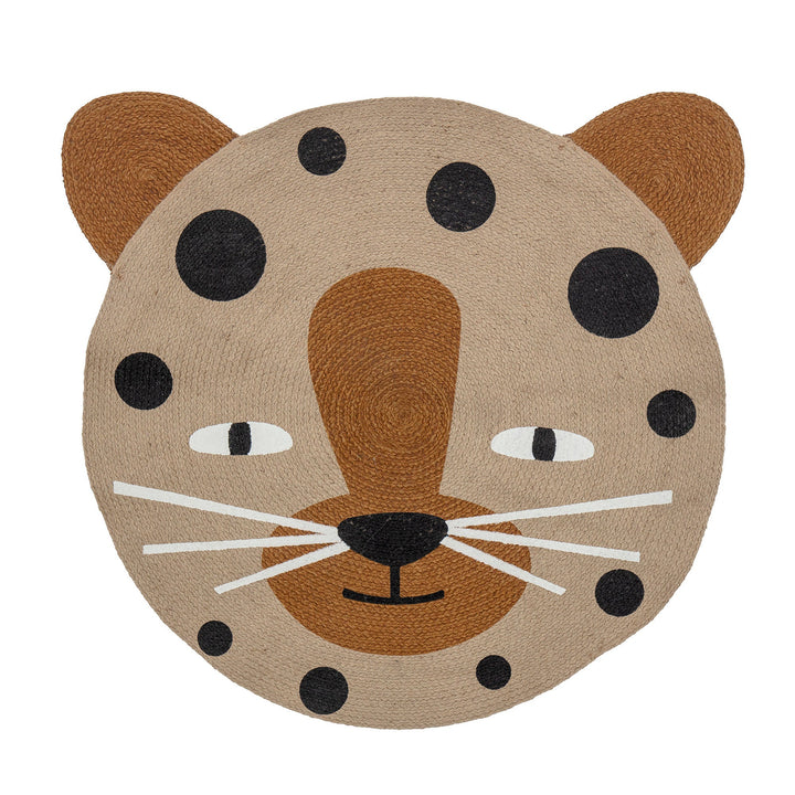 Tapis Naffie – Rond – Léopard - Bloomingville - CloverLiving.Com