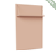 Magnetic board with shelf Pippa Peach
