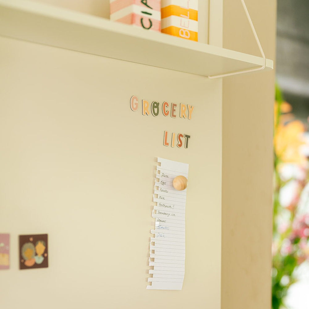 Houten magneetbollen – 5 stuks - Groovy Magnets - CloverLiving.com