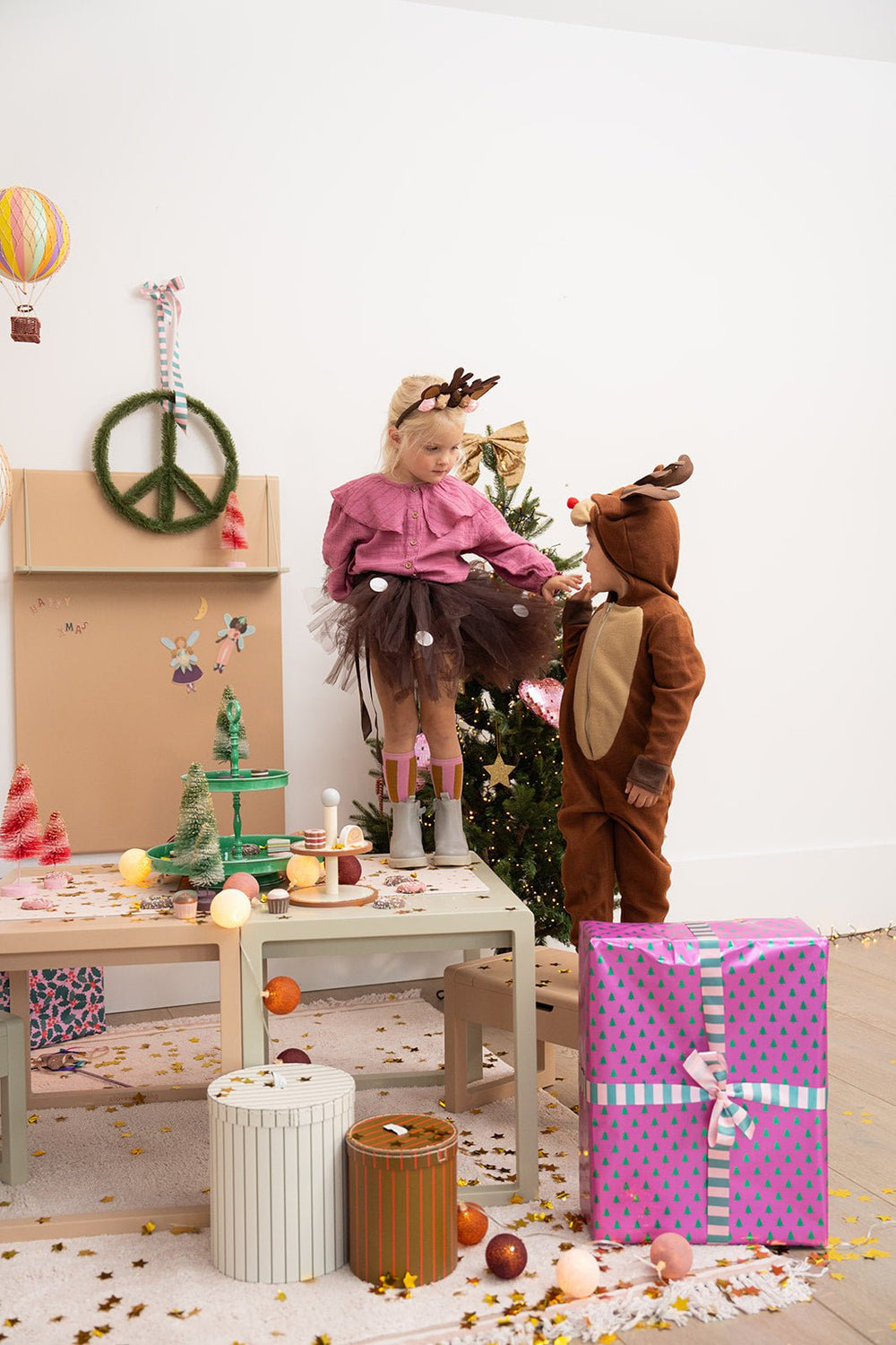 Kerstversiering Peace - Groen - Rice - CloverLiving.com