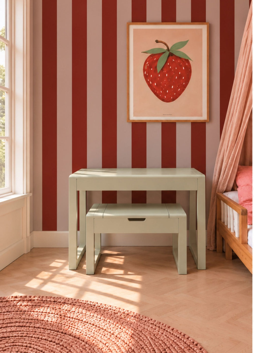 Kinderbureau met verhogers en kruk Olly Olive - Clover Living - CloverLiving.com