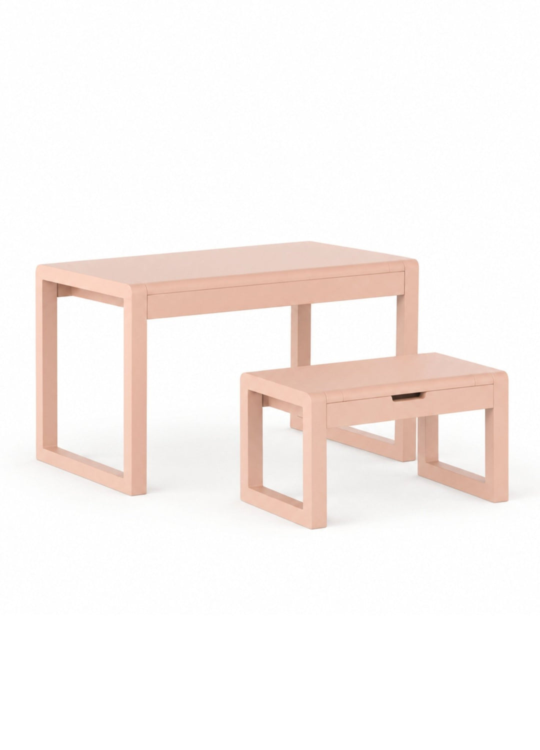 Kinderbureau met verhogers en kruk Pippa Peach - Clover Living - CloverLiving.com