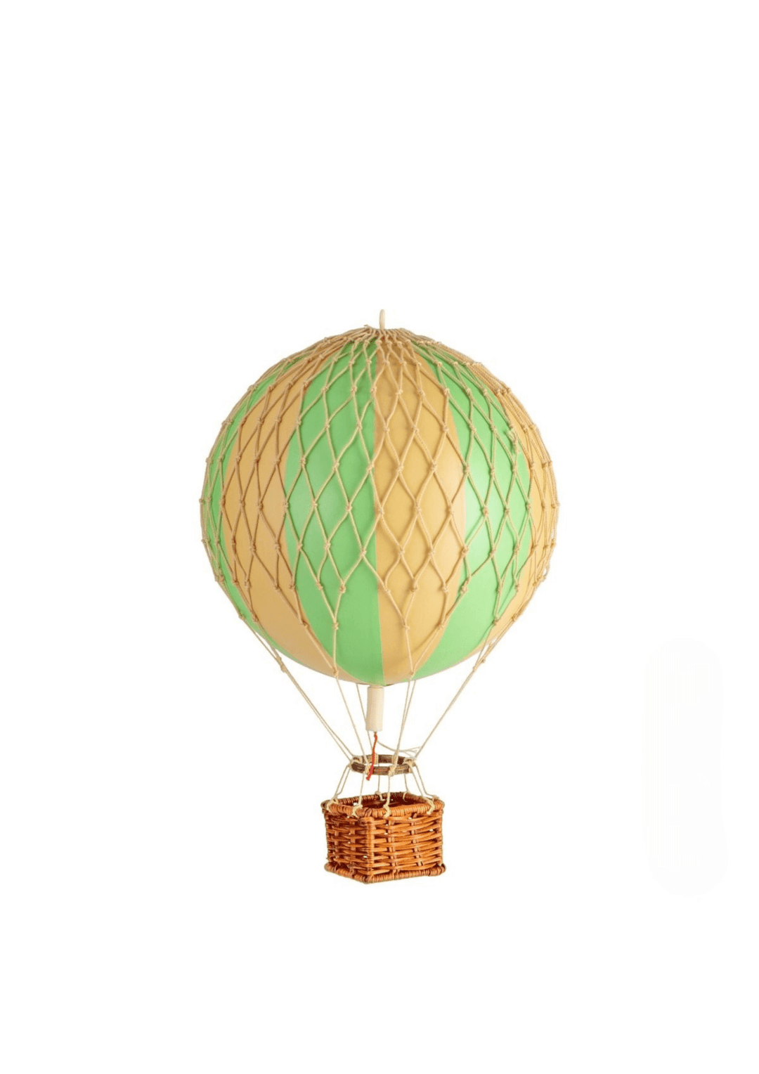 Luchtballon Decoratie Travels Light Green Double - Ø18 cm - Authentic Models - CloverLiving.com