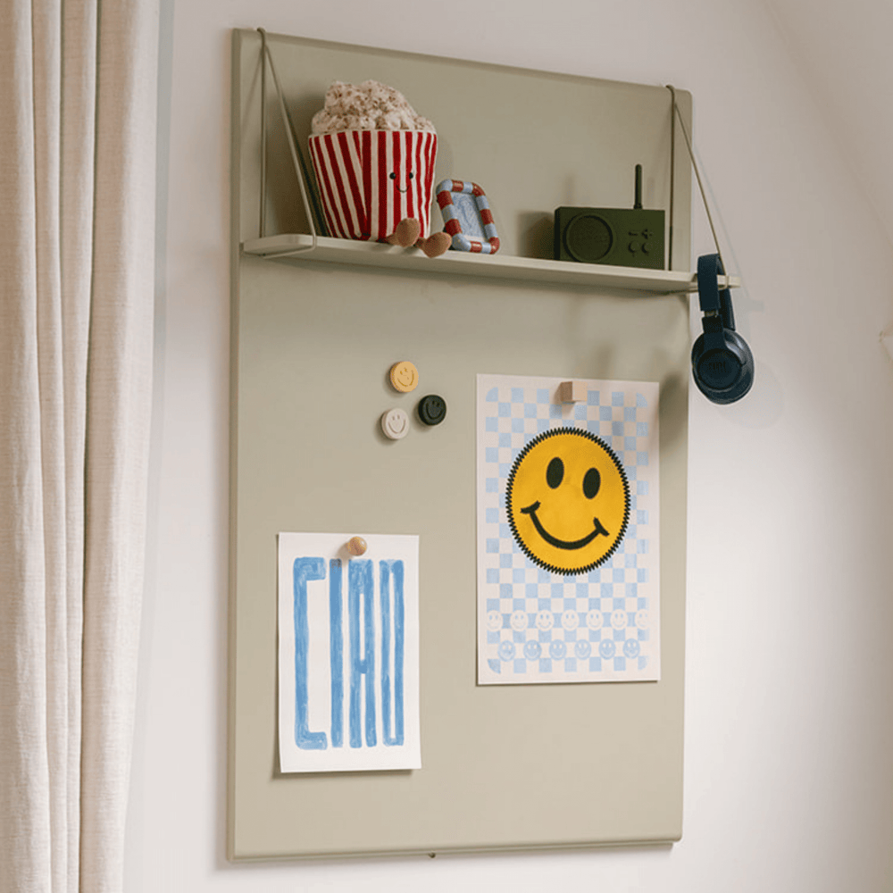 Magneetbord met plankje Olly Olive - Clover Living - CloverLiving.com