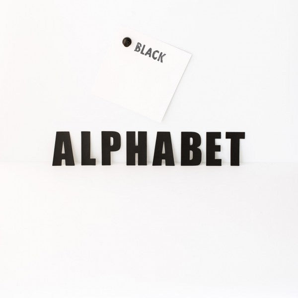 Magneetletters alfabet – zwart – 60 stuks