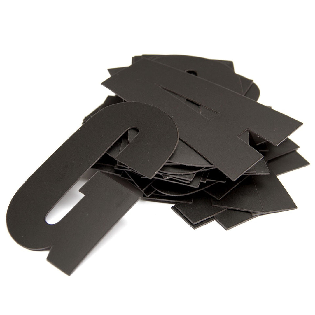 Magneetletters alfabet – zwart – 60 stuks