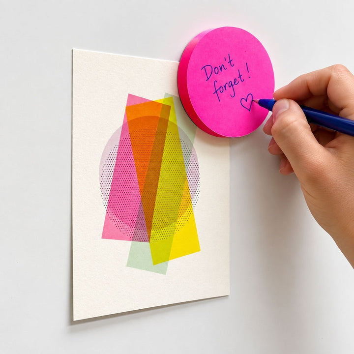 Magnetic Sticky Note Pad – Pink - Groovy Magnets - CloverLiving.com