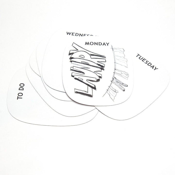 Magnetische weekplanner – set van 8 stuks
