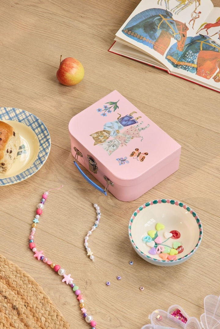 Opbergkoffer Roze Nathalie Lété Print – Set van 3 - Rice - CloverLiving.com