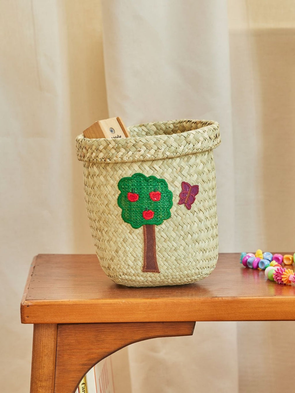 Opbergmand Happy Forest - Small - Rice - CloverLiving.com