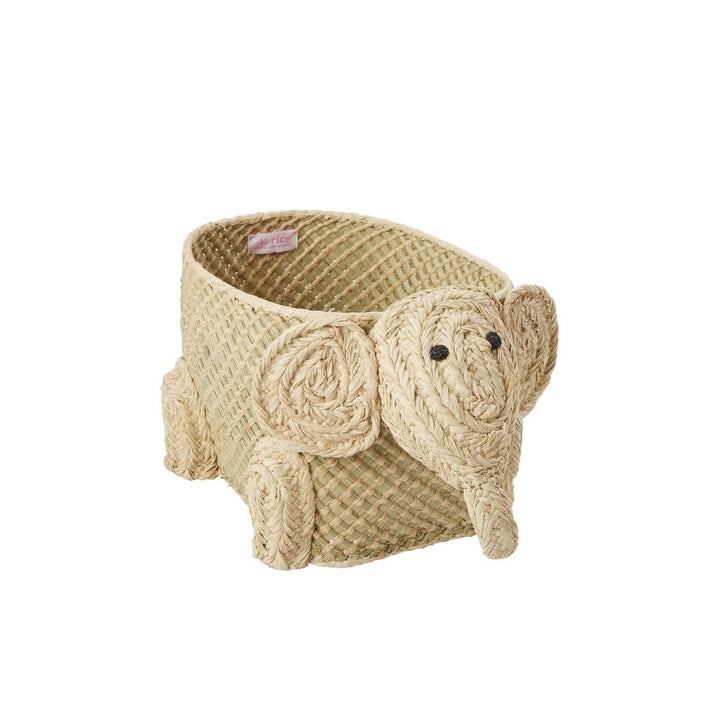 Opbergmand Olifant - Zeegras - Small - Rice - CloverLiving.com