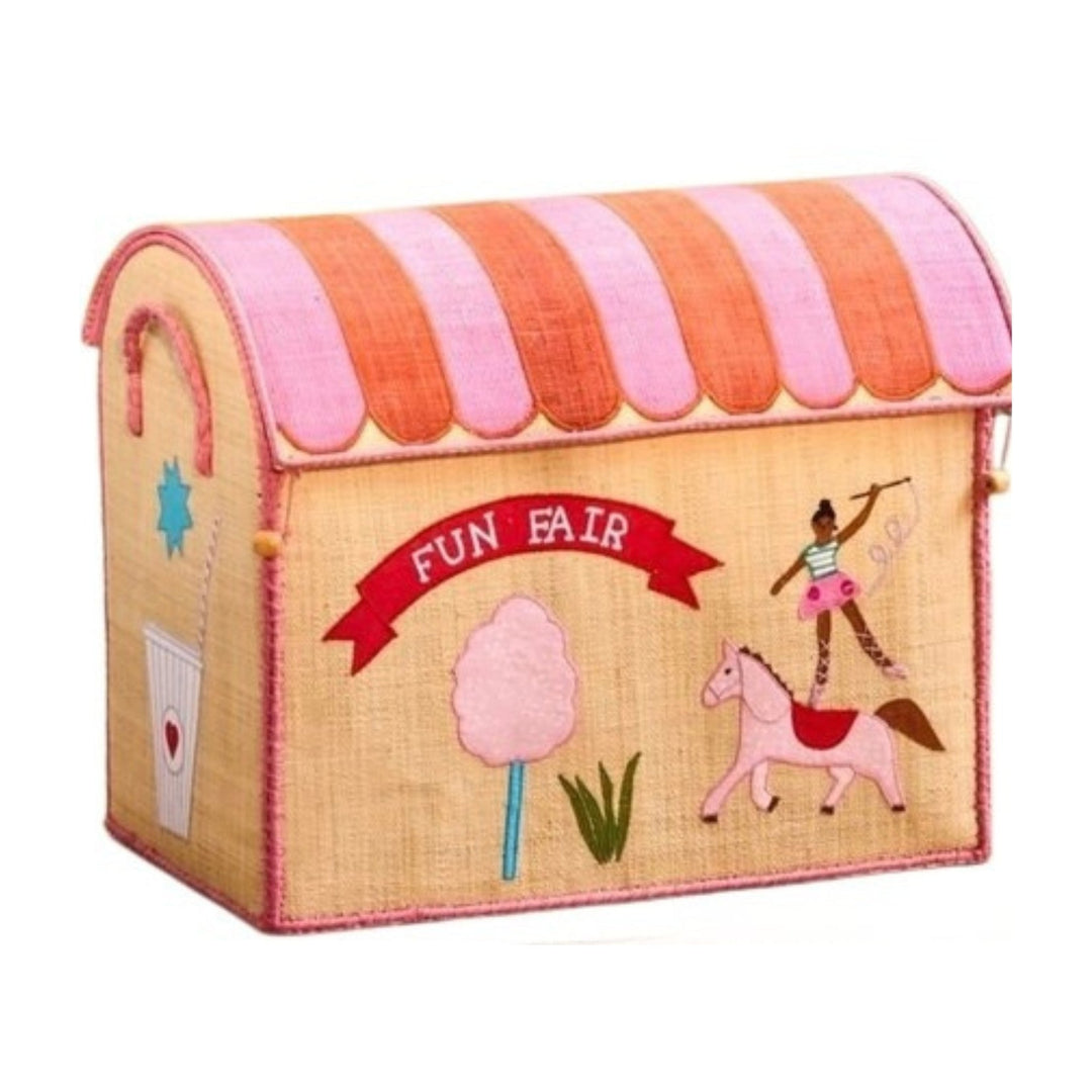 Opbergmand - Thema Fun Fair - Naturel - Groot - Rice - CloverLiving.com