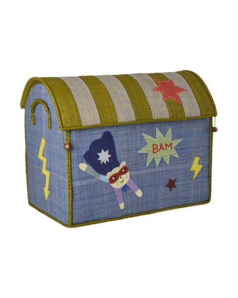 Opbergmand - Thema Hero - Blauw - Medium - Rice - CloverLiving.com